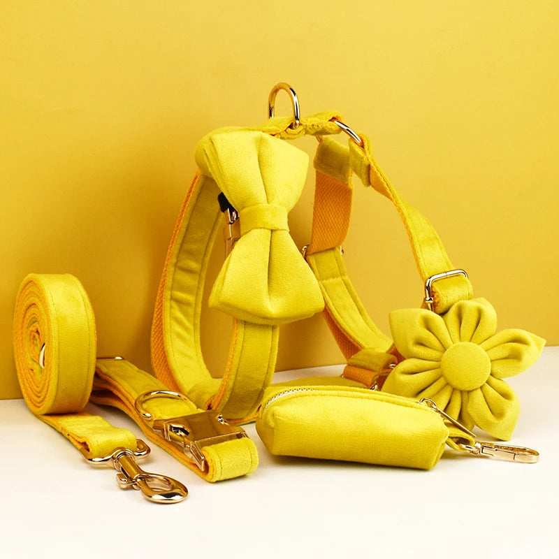 Mustard Velvet Walk Set