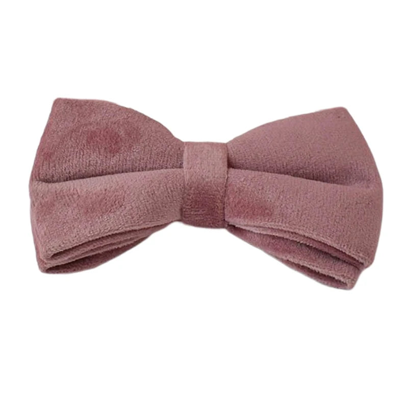 Mauve Velvet Collar & Leash