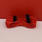 Ruby Red Velvet Collar & Leash