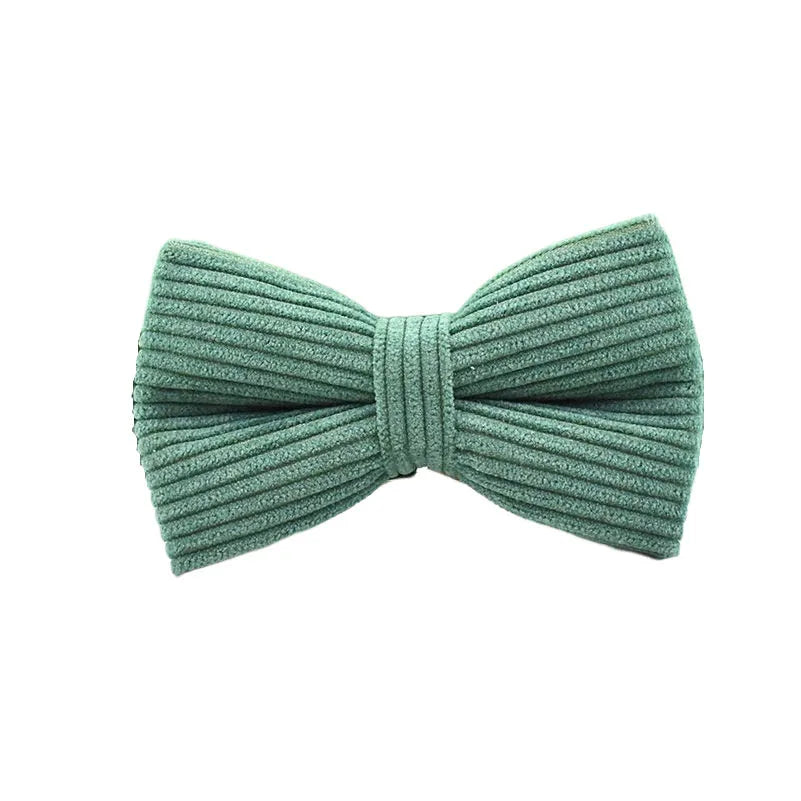 Dark Green Corduroy Collar & Leash