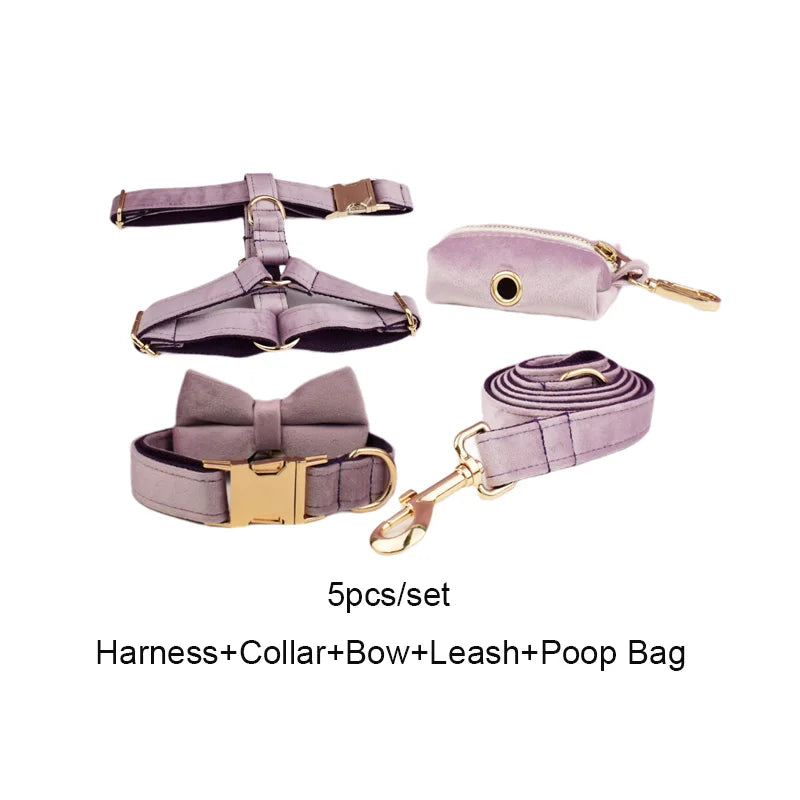 Deep Purple Velvet Walk Set