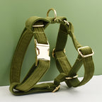 Army Green Velvet Harness