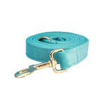 Turquoise Stone Velvet Collar & Leash