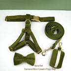 Army Green Velvet Walk Set