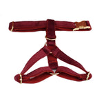 Red Wine Velvet Harness