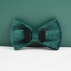 Green Velvet Collar & Leash