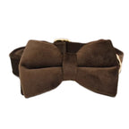 Chocolate Velvet Collar & Leash