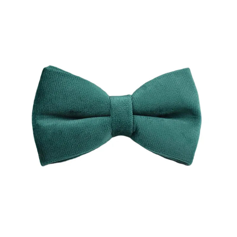 Green Velvet Collar & Leash