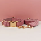 Rose Dusk Corduroy Collar & Leash