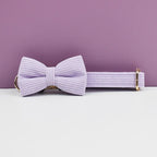 Lilac Corduroy Collar & Leash