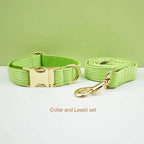 Apple Fruit Green Corduroy Collar & Leash