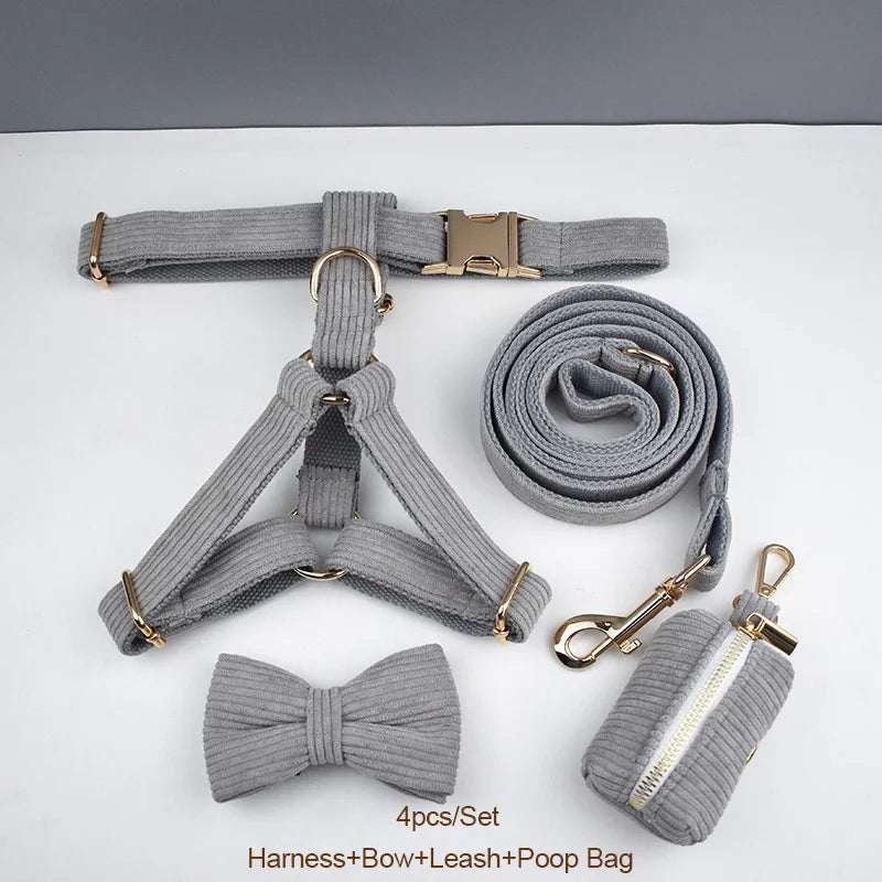 Light Grey Corduroy Walk Set