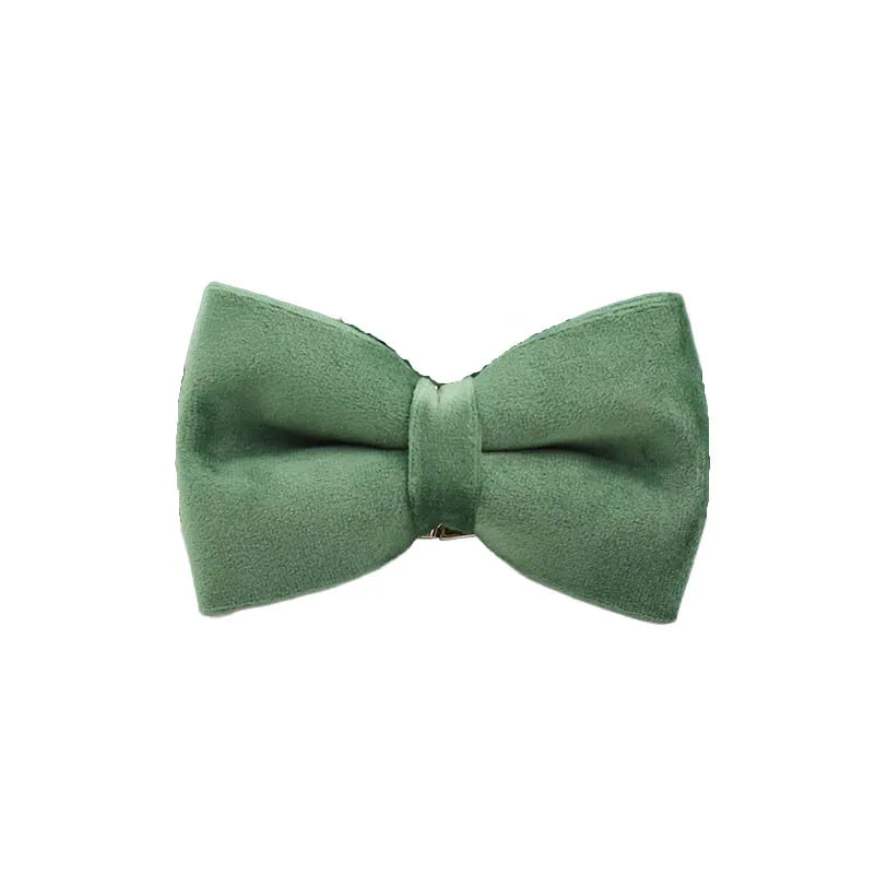 *Forest Green Velvet Collar & Leash