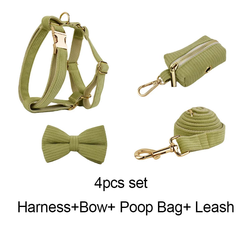 Fruit Green Corduroy Walk Set