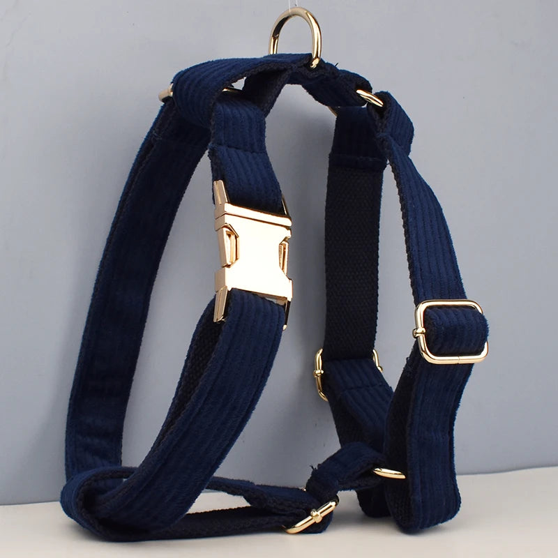 Oxford Blue Corduroy Harness