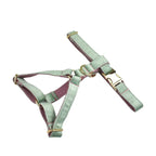 *Mint Green With Red Base Velvet Harness