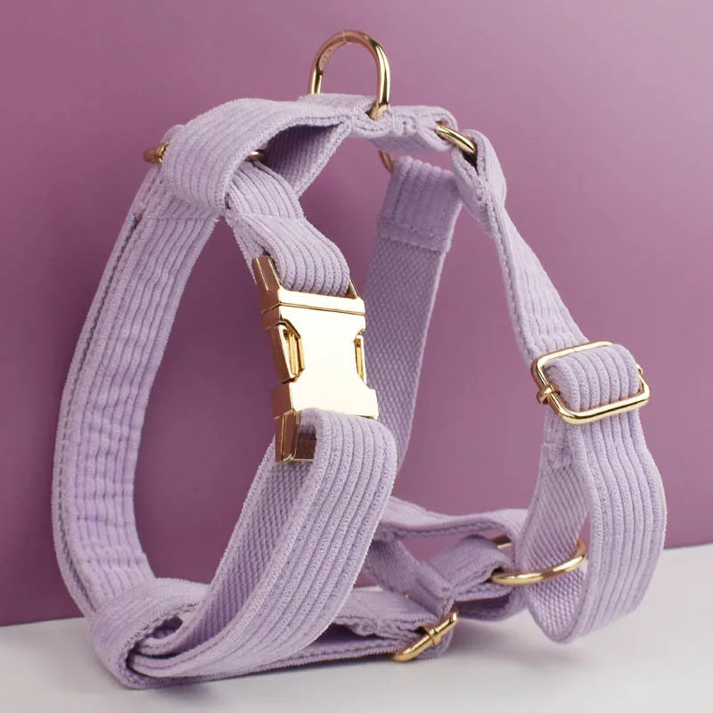 Lilac Corduroy Harness