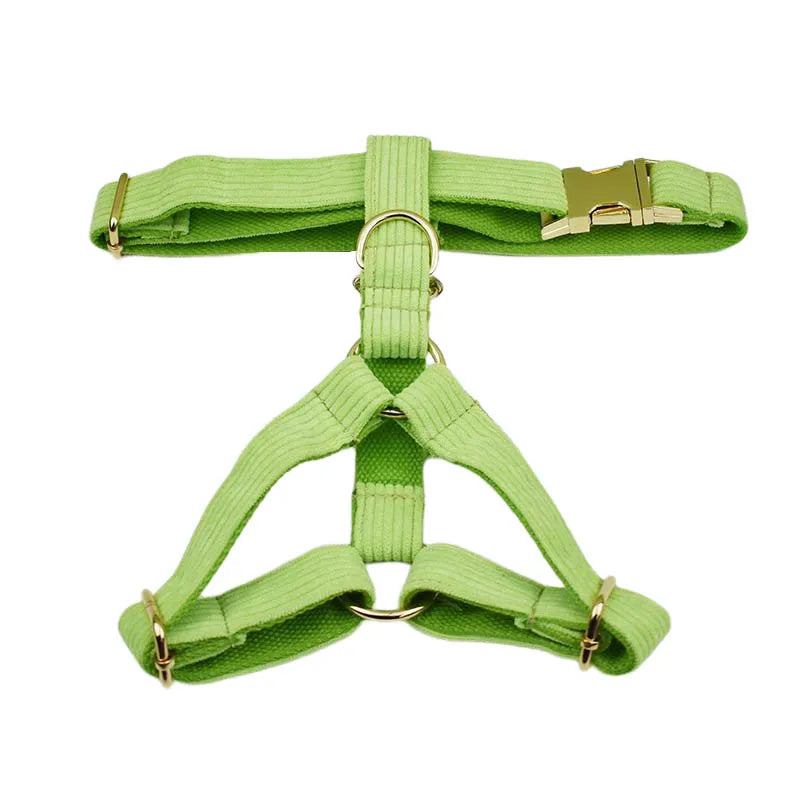 Apple Fruit Green Corduroy Harness