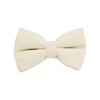 Milky White Velvet Collar & Leash