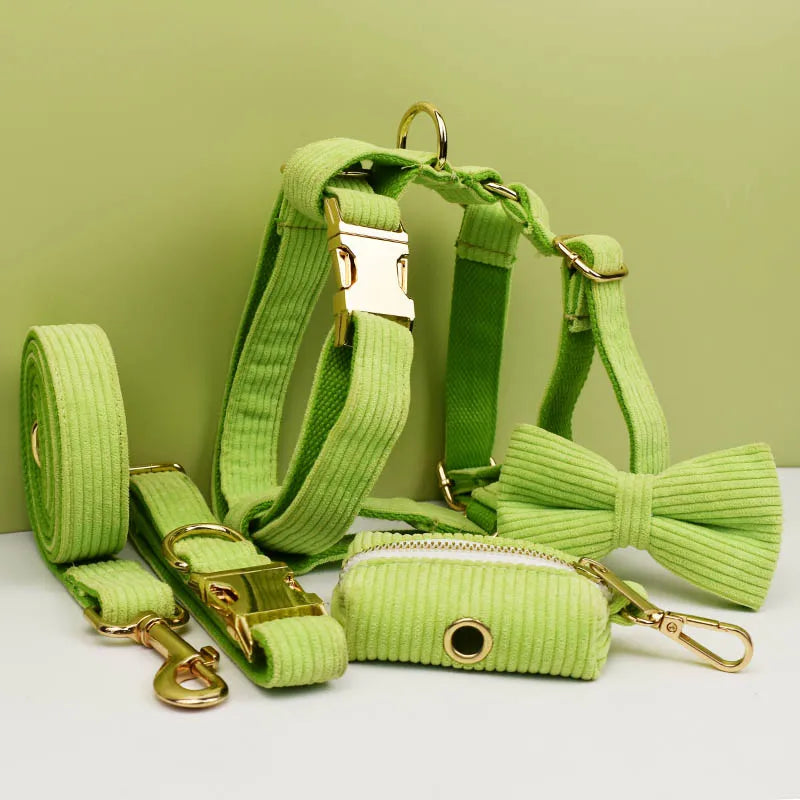 Apple Fruit Green Corduroy Walk Set