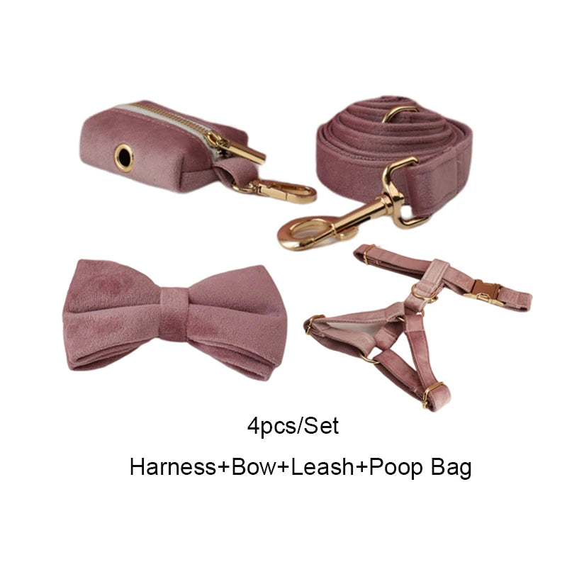 Mauve Velvet Walk Set