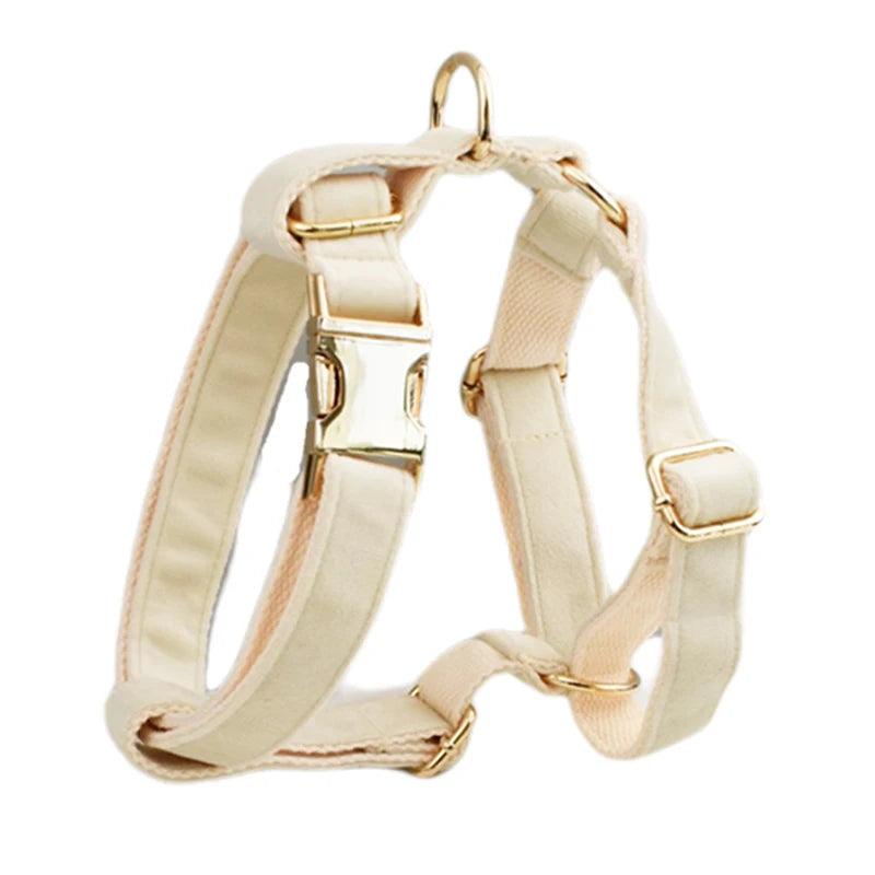*Milky White Velvet Harness