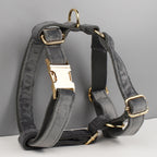 Dark Grey Velvet Harness