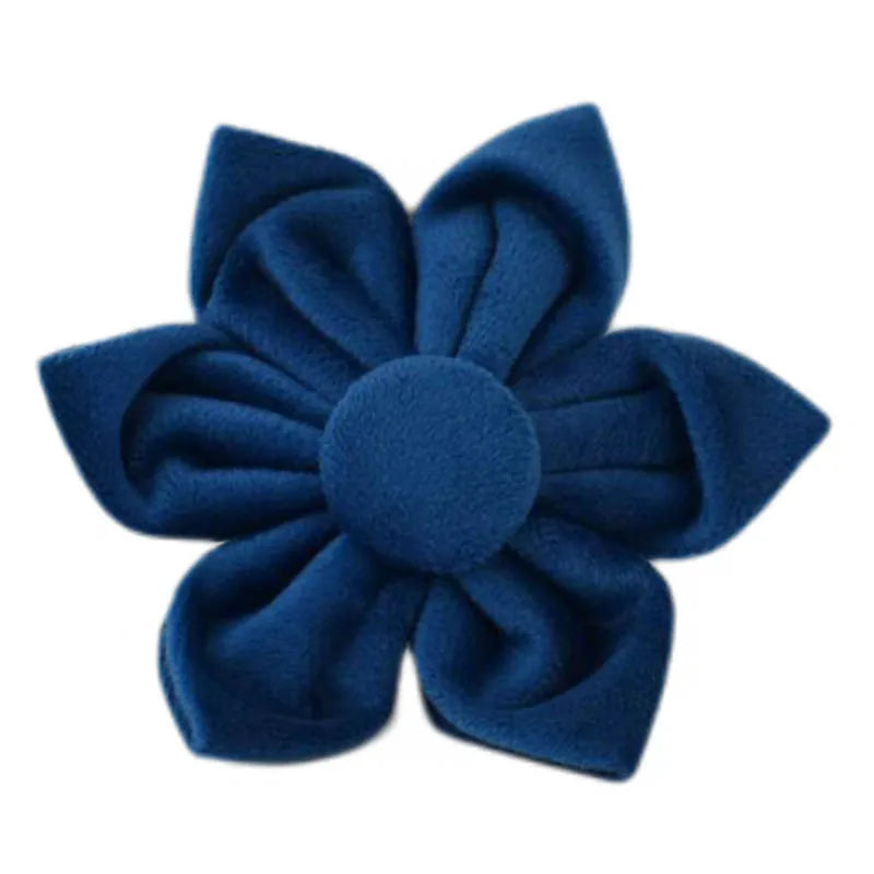 Azure Velvet Collar & Leash