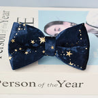 Midnight Blue Bow + Harness & Leash Set