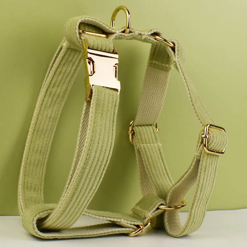 Fruit Green Corduroy Harness