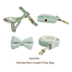 Mint Green Velvet Walk Set