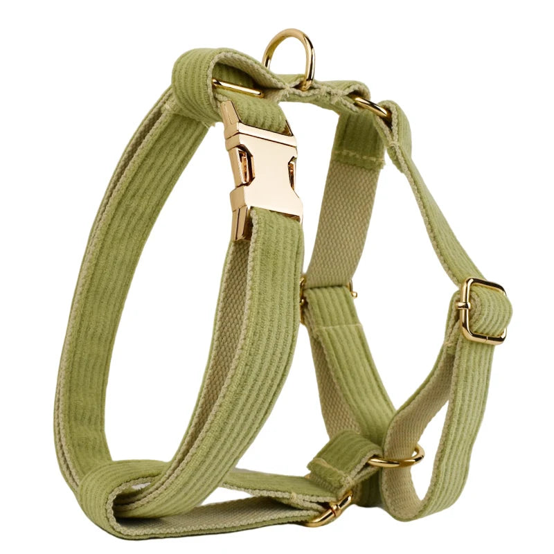 Fruit Green Corduroy Harness